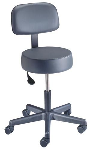 New BREWER Value + Pneumatic Exam Stool w/back #22500B  