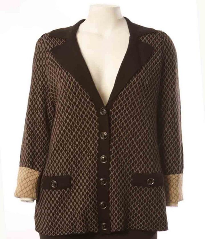 LANE BRYANT BUTTON FRONT NOTCHED CARDIGAN SZ 18/20  