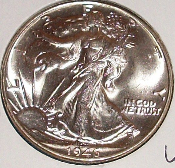   WALKING LIBERTY HALF $ 90% SILVER CHOICE SELECT GEM BU STUNNER  