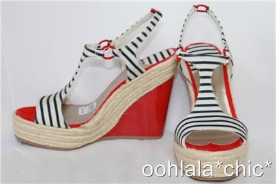 ISABEL TOLEDO Payless Striped T Strap Vespadrille NIB  