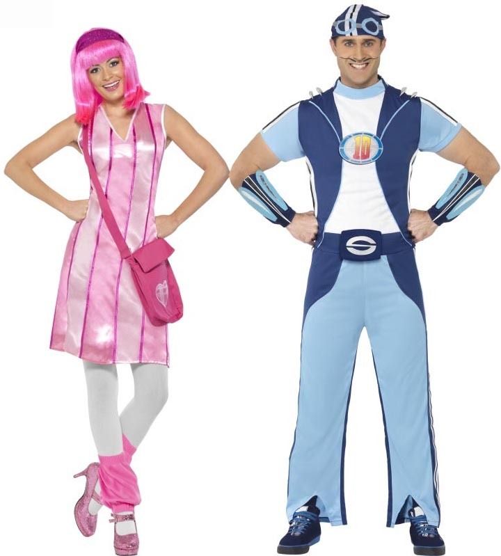   Town Stephanie & Sportacus Adult Couples Costume Set   Standard  