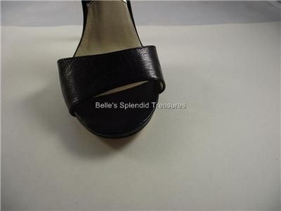 NIB MICHAEL KORS odelia sandal shoe BLACK HIGH HEELS PLATFORM SLING 7 