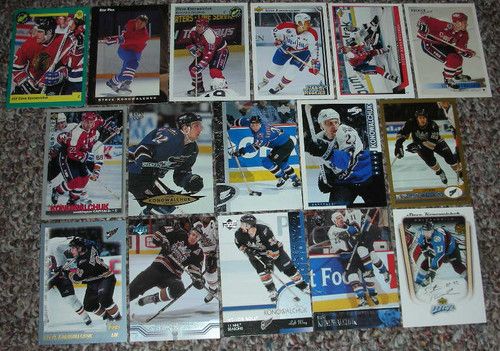 Steve Konowalchuk 16 card lot Washington Capitals, Avs  