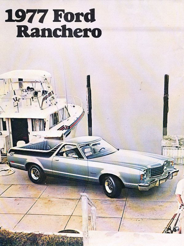   Ford Ranchero Original Sales Brochure Catalog   GT 500 Squire  
