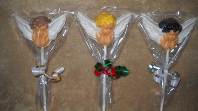 Chocolate Christmas Teddy Bear Mitten Reindeer Angel Baby Lollipops 