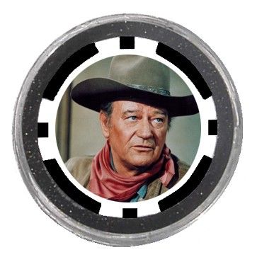 JOHN WAYNE Poker Chip Card Guard Cover ~ Marker  