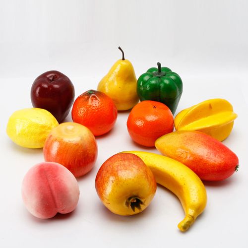 12 Lot Artificial Fruit Model Assortment Art Artist Realistic Sketch 