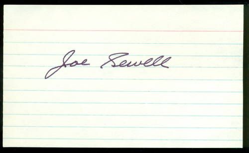 JOE SEWELL JSA CERTIFIED AUTOGRAPH  