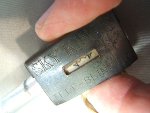 1949 SKY KING TELE BLINKER RING Telescope Morse Code +  