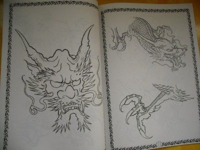 Vol.2 China A set of 20 Sotu DRAGON Tattoo Sketch Flash Books 11x8 