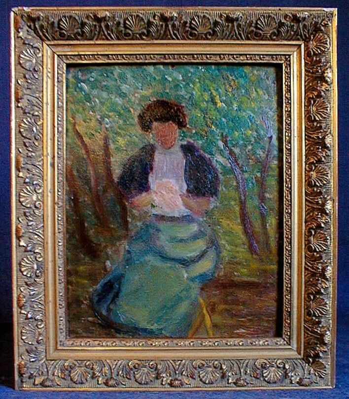 IMPRESSIONIST OIL PAINTING CHRISTIANE WARNOD BENEZIT  