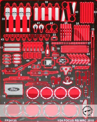 STUDIO 27 PE DETAIL for SIMILR FORD FOCUS WRC 2010  
