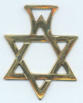 STAR OF DAVID Horse brass  