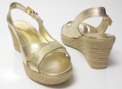 FRANCO SARTO COMEDY GOLD SHOES WOMENS 9.5  