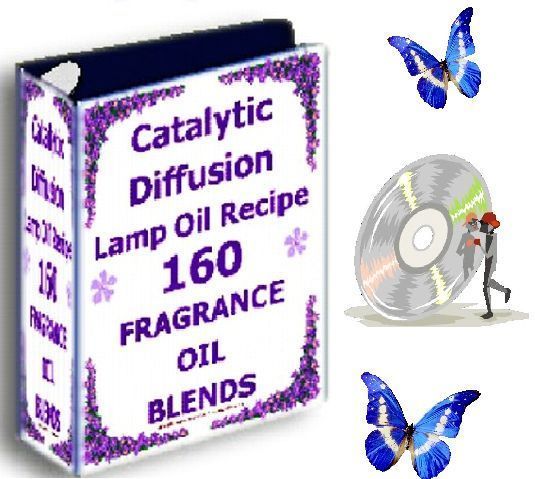 160 Catalytic Lamp fragrance Oil Recipes   Book on CD  