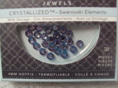 Jolees Jewel Swarovski Elements Hotfix Lot 4mm Lt Saphire New 