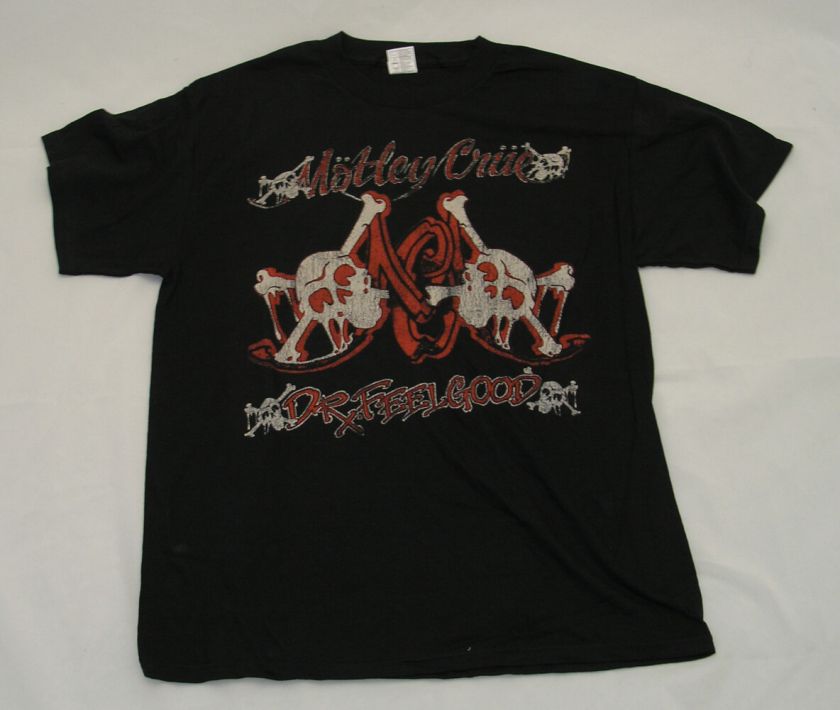 MOTLEY CRUE Crossbones S M L XL XXL tee t Shirt NEW  