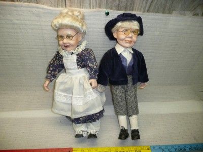 Ashley Belle Porcelain Grandma Grandpa Dolls old people  