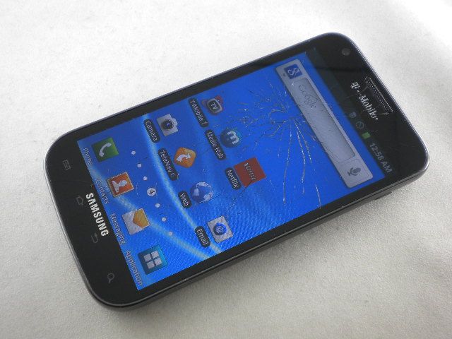 SAMSUNG GALAXY S II 2 S2 T MOBILE SGH T989 SMARTPHONE *CRACKS 