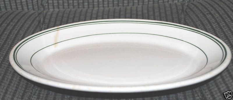 Wellsville China Dinner Plate Dinnerware Vintage Green  