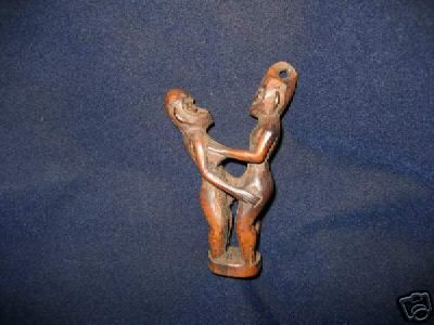 B# Rare Figure Ritual Charm Pendant Dayak Borneo  