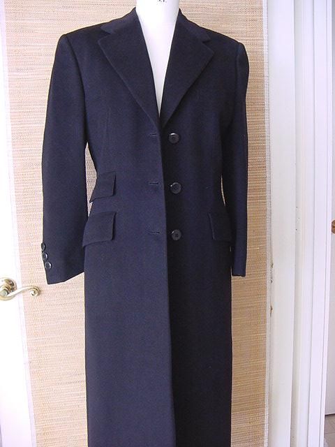 BRIONI Donna black CASHMERE Classic Coat 6 MINT single breasted chic 