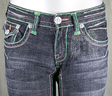 Laguna Beach Jeans Co.ALISO BEACH green LOW bootcut  