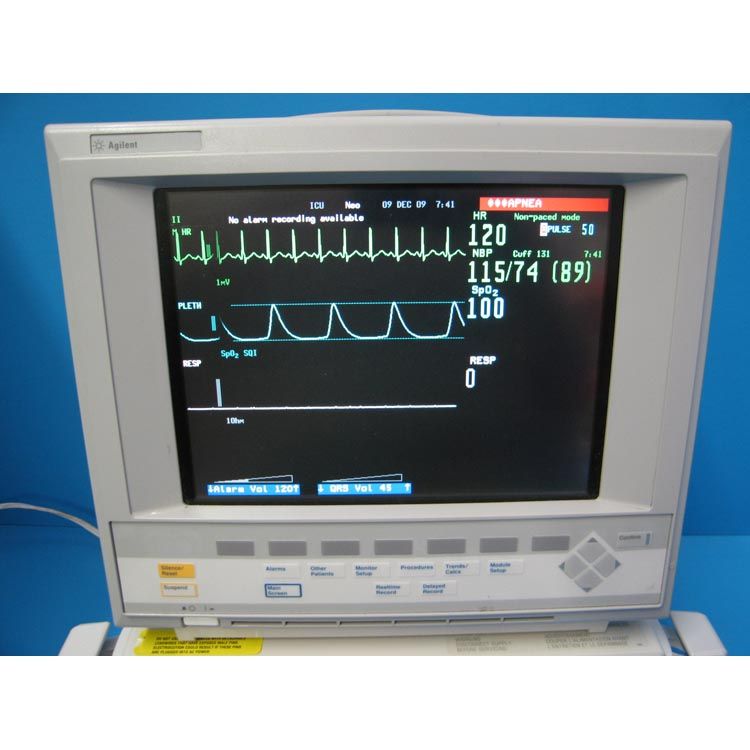 Agilent HP Philips Viridia 24C Color Patient Monitor W/ Modules Cables 