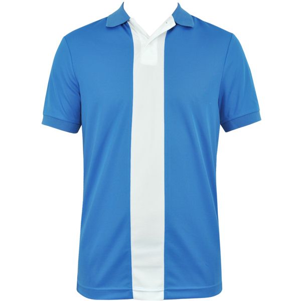 New J.Lindeberg Del Circle Pique Mens Golf Polo Shirt ColorBlue Size 