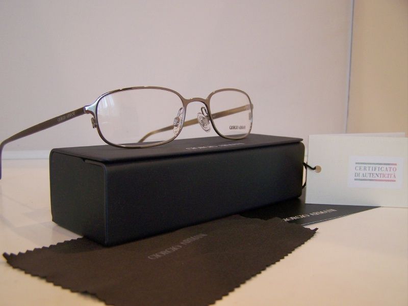 NEW AUTHENTIC GIORGIO ARMANI GA 145 SILVER EYEGLASSES 762753616500 