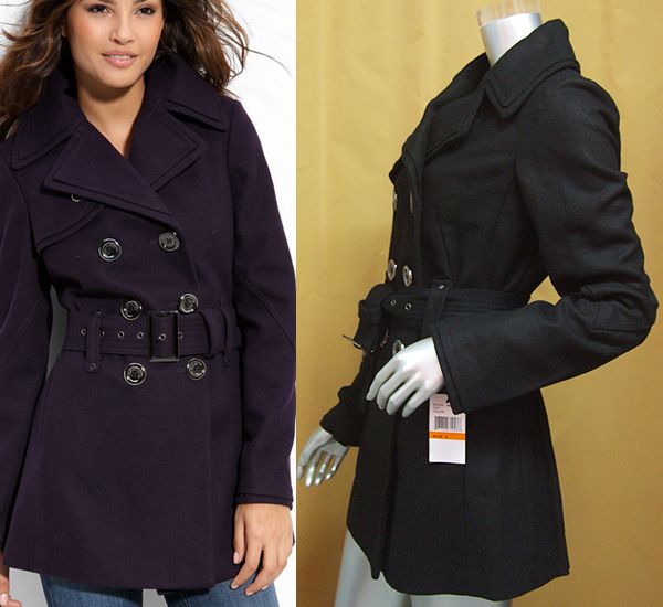 Miss Sixty Double breasted Blend Peacoat Size/Medium  