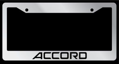 Chrome License Plate Frame Honda Accord Auto Accessory Novelty 