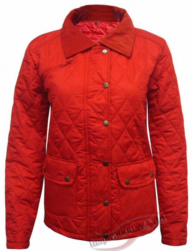 NEW WOMENS LADIES QUILTED PADDED BUTTONS WARM JACKET COAT TOP UK SIZE 