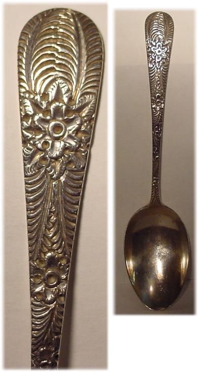 TIFFANY & Co. ANTIQUE ENGRAVED CUSTOM TEA SPOON C. 1891  