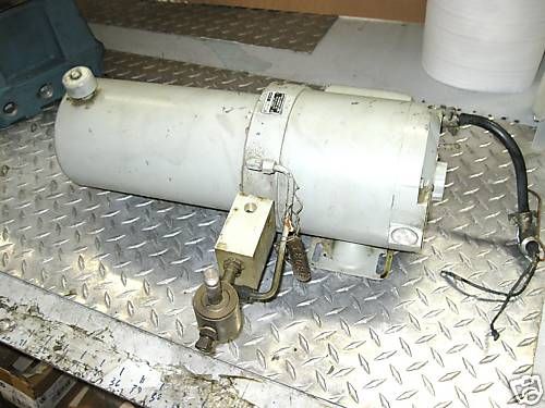 John S Barnes Hydraulic Pump w Motor H2190202 1PH 1/3HP  