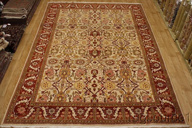 ALLOVER RED & GOLD OVERSIZED 10X14 KERMAN PERSIAN ORIENTAL AREA RUG 