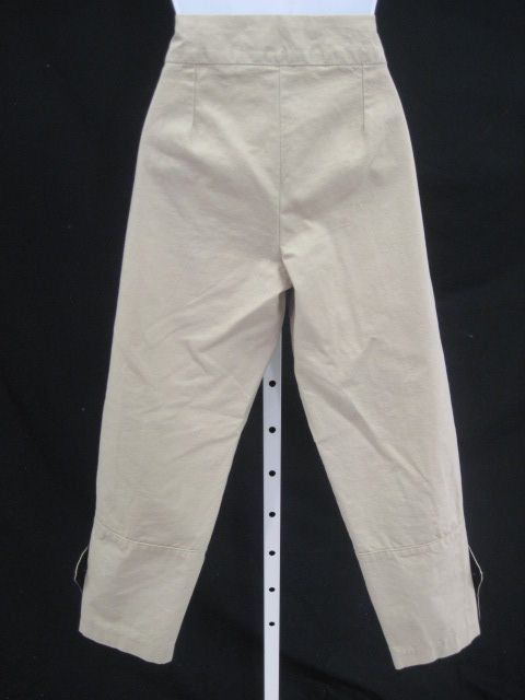 ET VOUS Low Rise Khaki Cropped Pants Slacks Sz 38  