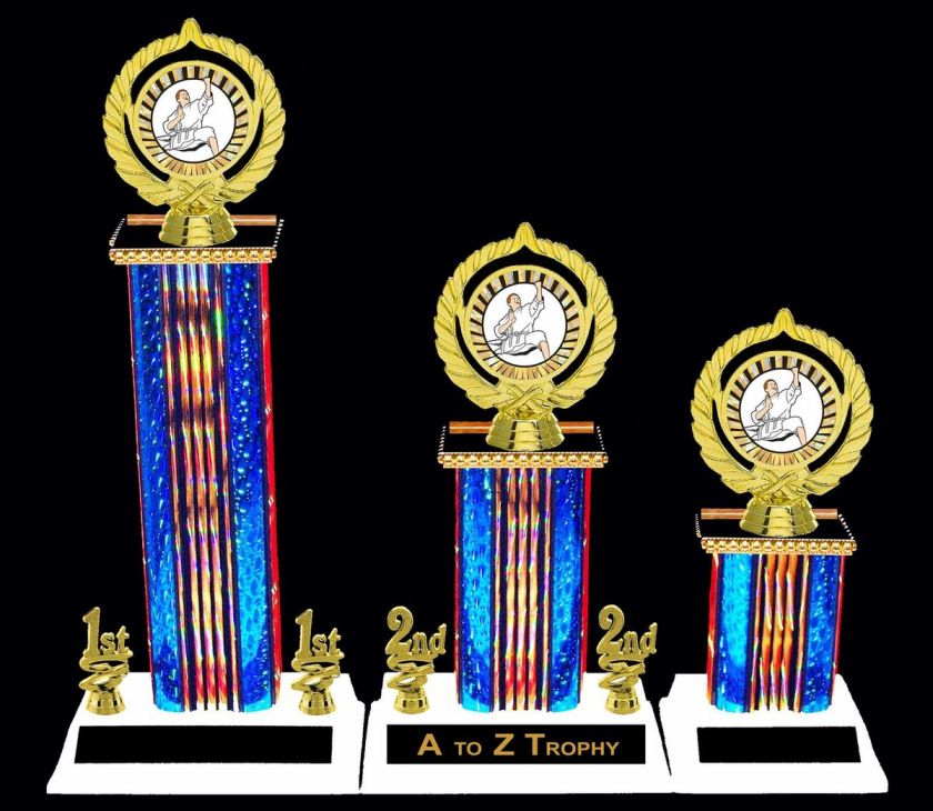   TROPHIES 1st 2nd 3rd MARTIAL ARTS TROPHY AWARDS FREE ENGRAVING  