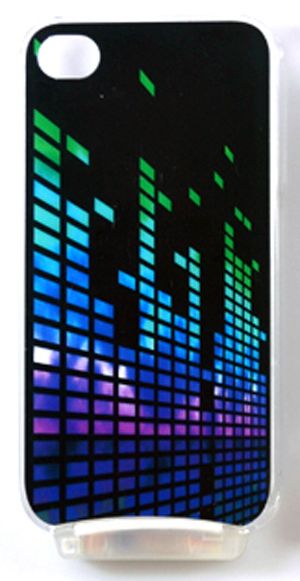   Fashion Flash Light LED Case Cover for iPhone 4 4S Color Change Music