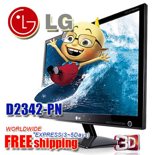 2011 New★★ LG D2342 PN 23 3D Monitor + 3D Glasses  