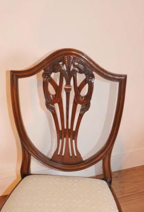 Set Prince Wales Mahogany Dining Chairs Furniture  