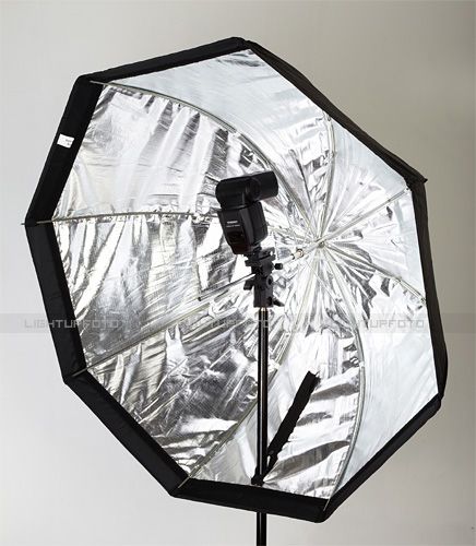   softbox the opening diameter is 120cm inside with reflect silver and