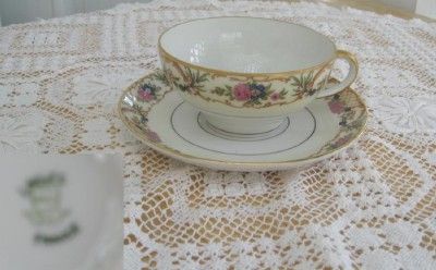 GORGEOUS WmGUERIN & CO., LIMOGES CUP & SAUCER  