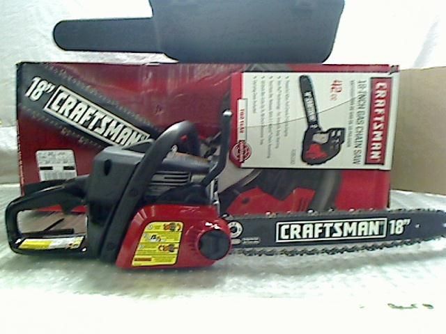 CRAFTSMAN 18IN GAS CHAINSAW 42 CC 35190 GASOLINE CHAIN SAW  