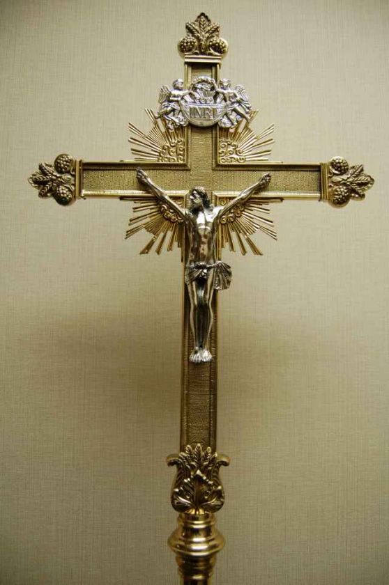 World Class Processional Cross w/base + + chalice co. + +  