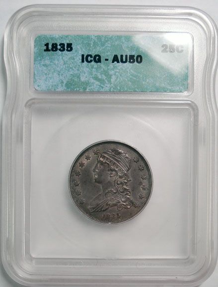 1875 SEATED LIBERTY DIME, PCGS PR64 RARE  