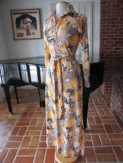 THE LILLY PULITZER VINTAGE ANIMAL PRINT DRESS GOWN~S  