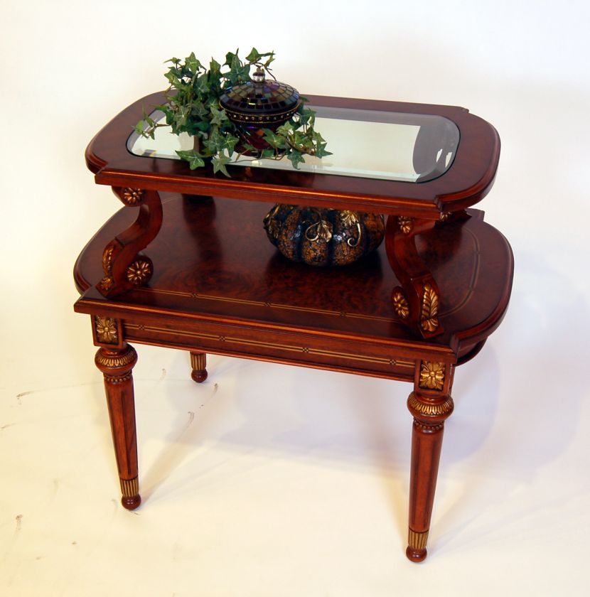 Ornate Corner Accent Table  