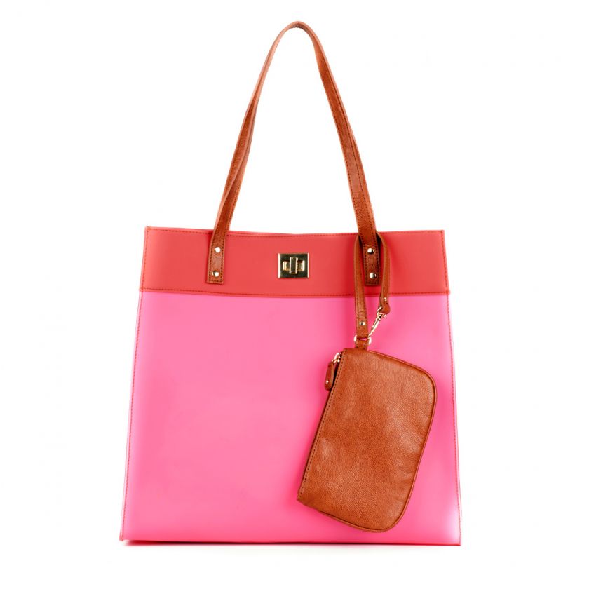 Danielle Nicole Spring Jelly Tote in Coral  