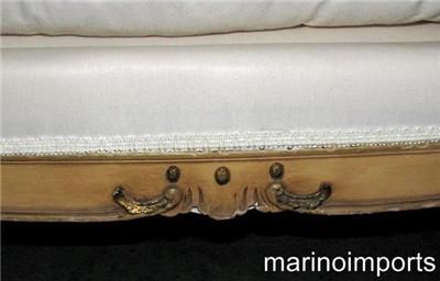   Elegant French Painted Louis XV Sofa Settee Daybed Canapé Sofa  